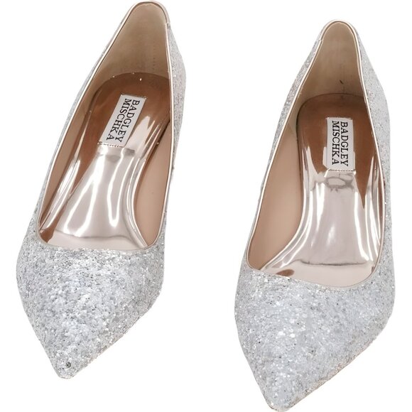Badgley Mischka Madison II Pump Champagne Glitter Women's US 8 - Picture 5 of 6